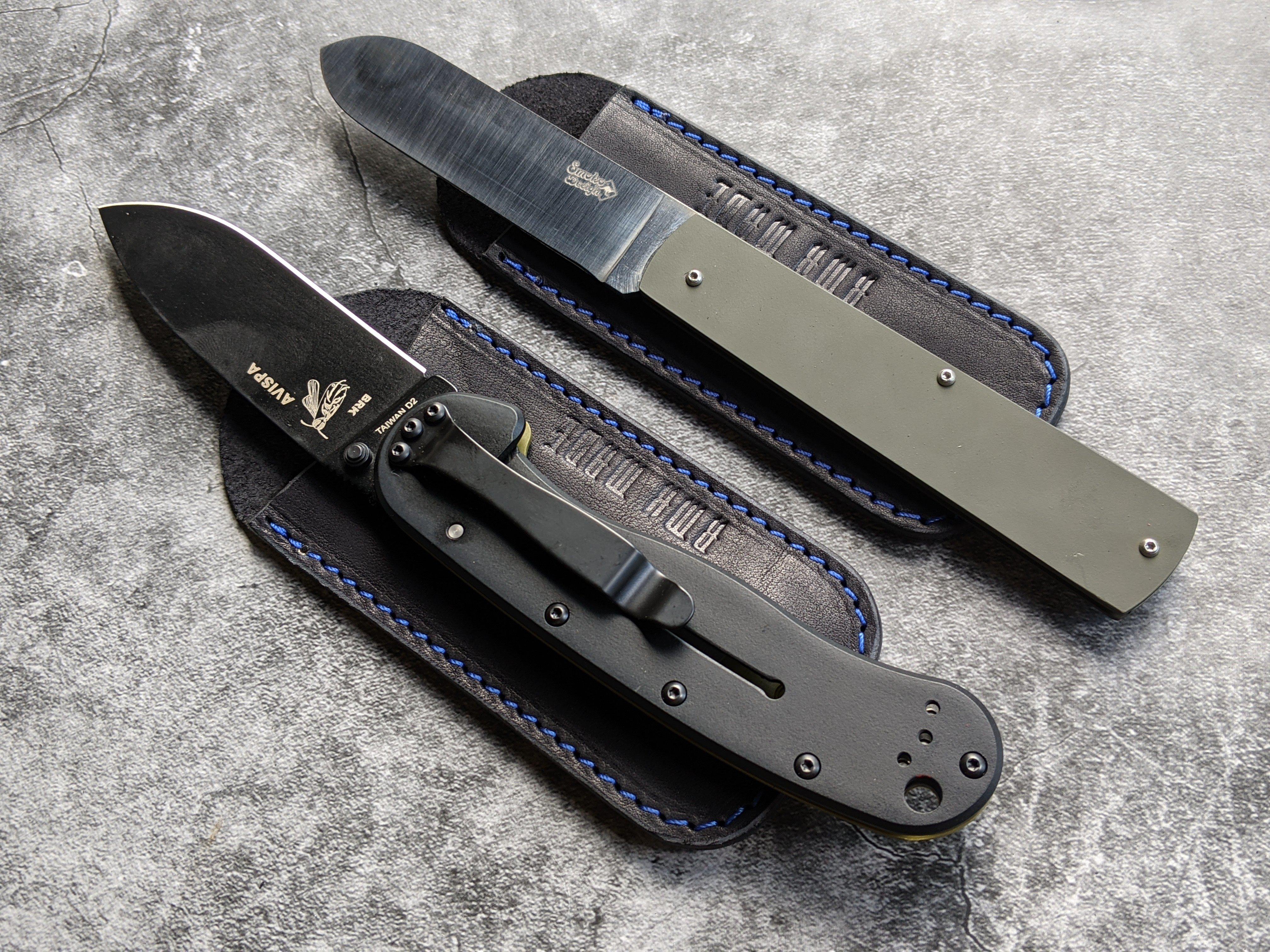 RMK EDC Pocket Slip Black w/ Blue Thread