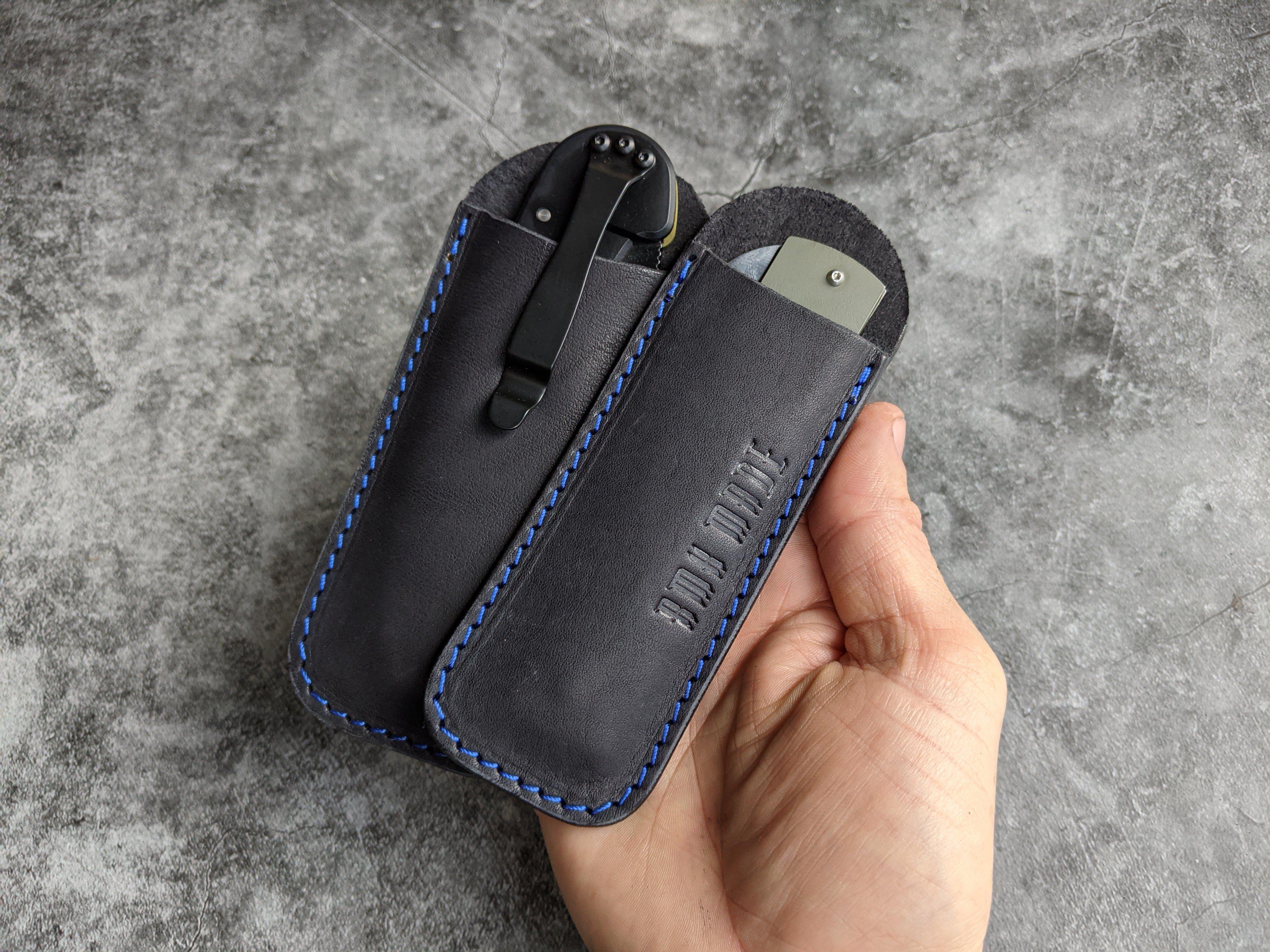 RMK EDC Pocket Slip Black w/ Blue Thread