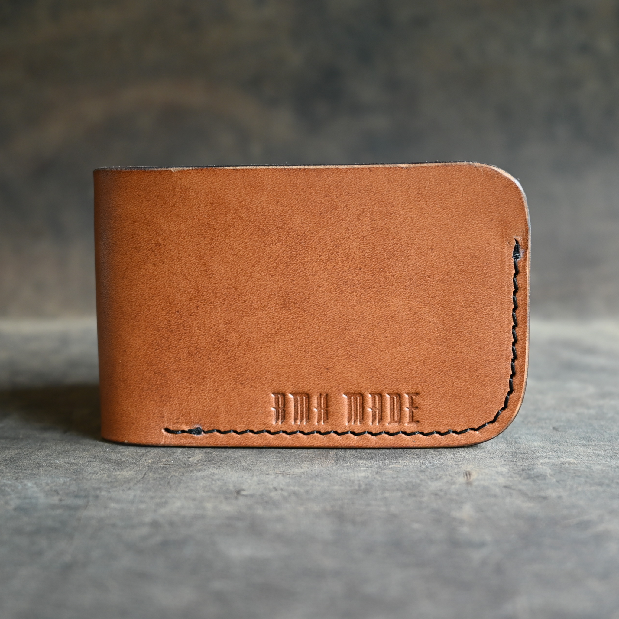 RMK Saddle Tan Classic Minimalist Bifold Wallet